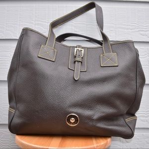 Dooney & Bourke Black Pebbled Leather Tote